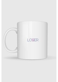 Resim Lover - Loser Tasarımlı Kupa Bardak Beyaz 