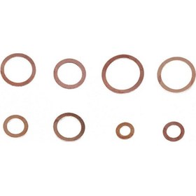 Resim Lemestar 80 Adet Katlı Bakır Washer Seti - Elektrik Ve Isı İletkenliği İle Motor, Deniz, Jeneratör Ve Makine Uygulamaları İçin 