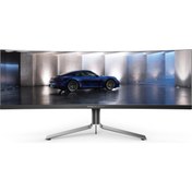 Resim AOC Porsche Design PD49 - 5K 49 inch QD-OLED Curved Gaming Monitor 240hz KVM Switch USB-C 90w 
