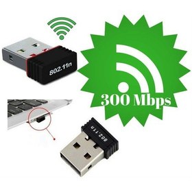 Resim Realtek 300 Mbps USB Wireless Nano Ağ Adaptörü Kablosuz-Wi-Fi Pc 