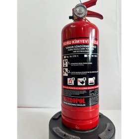 Resim Metropol Yangın 1 kg Abc Tozlu Yangın Söndürme Cihazı 