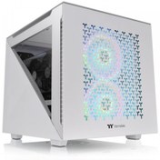 Resim THERMALTAKE Divider 200 TG CA-1V1-00S6WN-01 Gaming Micro ATX PC Kasası Beyaz 