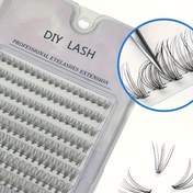 Resim 1 kutu/200 Demet 10D Sahte Kirpikler, Taklit Vizon Bireysel Kirpik, Doğal Kalın Kirpikler, Makyaj için Kirpik Uzatmaları - Uzun, Kıvırcık & Sahte Vizon Kirpikler için DIY Kirpik Uzatmaları 