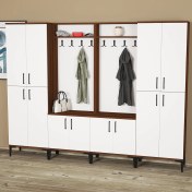 Resim Kalender Dekor Rose-1-1-4-4 Portmanto Vestiyer Ayakkabılık RS03 