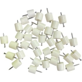 Resim Tuna 100 Adet Çivili Raf Pimi Dolap Raf Tutucu Pim Beyaz 