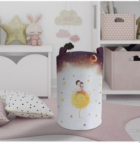 Resim Mekta Home Bebek Ve Çocuk Odası Sevimli Çocuklar Yıldız Desenli Oyuncak Sepeti Renkli Çok Renkli 