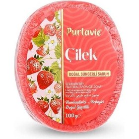 Resim Purlavie Süngerli Çilek Sabunu 100 G 