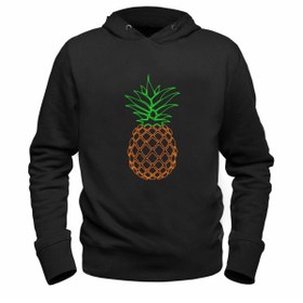 Resim Alfa Tshirt Ananas Baskılı Çocuk Siyah Sweatshirt 