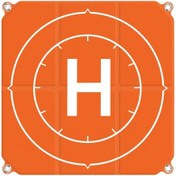 Resim Yaozixa 50cm Uzunlukta Çift Taraflı Kullanıma Uygun Uçak İstasyonu, Turuncu-mavi Renk, Pü Materiyali, Drone İçin Genişletilebilir 