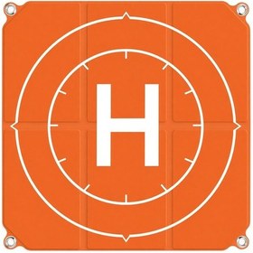 Resim Yaozixa 50cm Uzunlukta Çift Taraflı Kullanıma Uygun Uçak İstasyonu, Turuncu-mavi Renk, Pü Materiyali, Drone İçin Genişletilebilir 