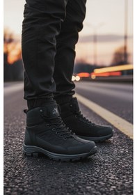 Resim Siyah İçi Kürklü Soğuğa Dirençli Kaymaz Taban Unisex Outdoor Bot 980 G Siyah 