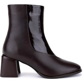 Resim Tamer Tanca Kadın Hakiki Deri Kahverengi Topuklu Bot 1132 150 Bn Bot Sk25-26 Kahve Dr/rgn Kahve 