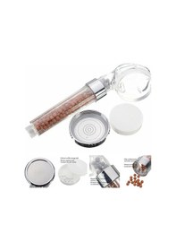 Resim %50 Su Tasarruflu Ve Arıtmalı Doğal Taşlı Banyo El Duş Başlığı 5 Çok Renkli 