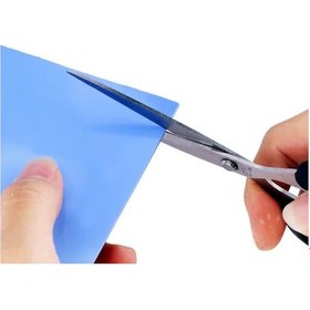 Resim Wozlo 3 0mm 100x100mm Chipset Soğutucu Termal Pad Cep Telefonu Notebook Ps4 Ps5 Mavi 3 6w/m K 