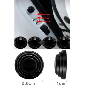 Resim Araba Gürültü ve Kapı Sesi Önleyici 10 Adet Kaput Bagaj Conta Ses Yalıtım Darbe Emici Ped Izolasyon 