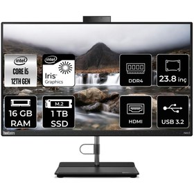 Resim LENOVO THİNKCENTRE NEO 30A İ5 1235U 16GB RAM 1TB SSD 23.8" FHD 