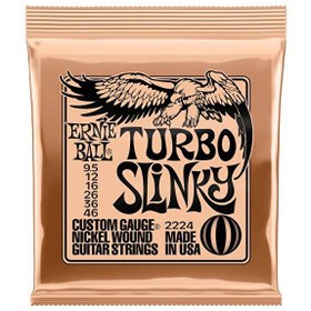 Resim Ernie Ball P02224 - Turbo Slinky Nickel Wound 9.5-46 Elektro Gitar Teli 