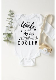 Resim Tuğbababy Baby Beyaz Uncle Cooler Uzun Kollu Çıtçıtlı Body Kız Erkek Beyaz 
