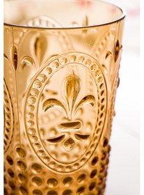 Resim Akrilik Bal Tekli Kısa Bardak & Su Meşrubat Kahve Yanı Bardağı 400 ml ( Cam Değildir ) 