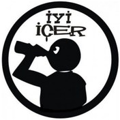 Resim İyi İçer Sticker 10 X 10 Cm 