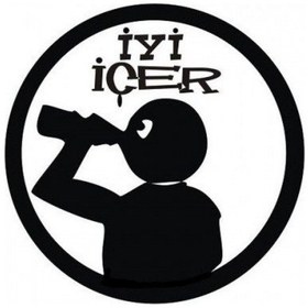 Resim İyi İçer Sticker 10 X 10 Cm 