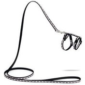 Resim Beeztees Yavru Kedi Göğüs Tasması ve Gezdirme Kayışı 120cm, Siyah, 16-25cm Boyun, 23-36cm Göğüs 