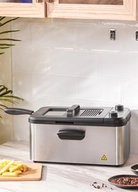 Resim Inox Yağ Filtreli Zamanlayıcılı Fritöz XL 3,2L 