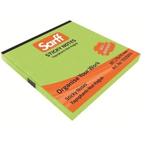 Resim Sarff 75 X 75 MM Fosforlu Yeşil Not Kağıdı 80 yp 