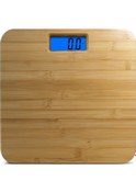 Resim Willowhaven Cb2101 Ecobamboo Dijital Baskül 396 Lbs Kapasite, Bambu Yüzey, Mavi Aydınlatmalı Lcd, Ev Sporu 