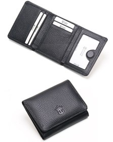 Resim Ancora Leather Hakiki Deri Gizli Mıknatıslı Ünisex Cüzdan-46200 Siyah 