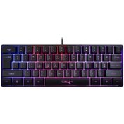 Resim Dancemonkey Kablolu Oyun Klavyesi Rgb Streamer Kablolu Klavye 61 Tuşlu Oyun Klavyesi Oyun/ofis Siyah Siyah, Kablosuz Modda Kullanılabilir, 