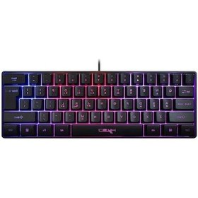 Resim Dancemonkey Kablolu Oyun Klavyesi Rgb Streamer Kablolu Klavye 61 Tuşlu Oyun Klavyesi Oyun/ofis Siyah Siyah, Kablosuz Modda Kullanılabilir, 