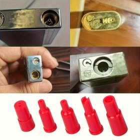 Resim 1 Set 5 Çakmak Şişirme Nozulu, Şişirilebilir Gaz Nozul Bağlantıları, Çakmak Şişirme Can Adaptör Dönüştürücü, 5 Farklı Şişirme Başlığı 