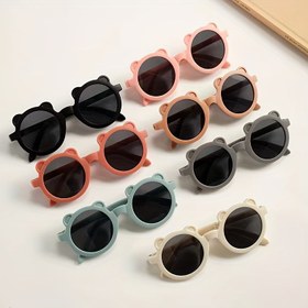Resim Çocuklar için Katlanabilir Ayı Gözlükleri, Rahat Tarz, PC Çerçeve ve Lens, Moda Unisex Gözlükler, Erkekler ve Kızlar İçin Mükemmel, Yürüyüş ve Günlük Kullanım İçin İdeal, Mükemmel Noel, Cadılar Bayramı, Doğum Günü Hediyeleri İçin 