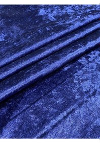 Resim Enesar Home Bakırcı Kumaş Parlak Kadife Lacivert Kumaş Döşemelik Kumaş (Likrasız & Astarlı) 100 x 140 cm 