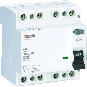 Resim Günsan 4X40 A 300MA Kaçak Akım Koruma Rölesi Ka3 4-40300 