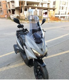 Resim Motocam Motolüx Mtx 125 Ön Cam 2022-2026 Model 75cm Füme Renkli 4mm Uzun 