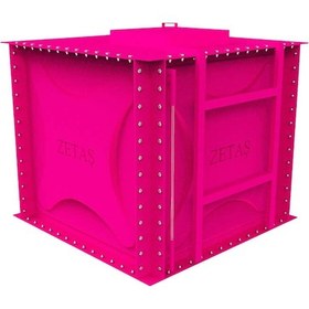 Resim Zetaş Fırın Boyalı Modüler Su Deposu Pembe 1250 L 