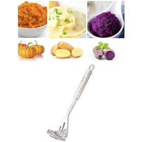 Resim Patates Ezici Paslanmaz Çelik Asma Delikli 28 Cm 