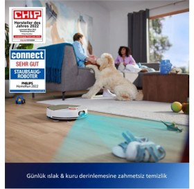 Resim 7000 Islak Kuru Istasyonlu Robot SÜPÜRGE,5000 Pa,titreşimli Mop,sert Zemin & Halı 