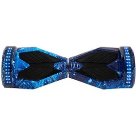 Resim Citymate Smart Balance Elektrikli Kaykay Hoverboard 8.5" Akıllı Dengeli Ledli Bluetooth Hoparlörlü Gök Mavi 