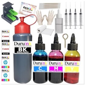 Resim Duruınk Hp 2546 2645 650 Kartuş Dolum Seti 500ml Siyah+3x100ml 