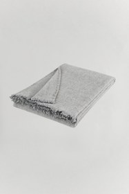Resim Oslo Yün Koltuk Örtüsü/Throw - Gri / 130X170 