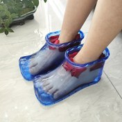 Resim Taşınabilir Ayak Banyo Küveti, Evde Spa ve Ayak Islatma İçin Giyilebilir Plastik Kase 