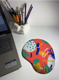 Resim Renkli Desenli Bilek Destekli Mouse Pad Mousepad 