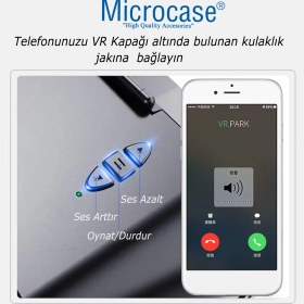 Resim Microcase Vrpark J20 3D Sanal Gerçeklik Gözlüğü 3.5mm Kulaklıklı Uyumluluk ve Özel Özellikler ile 