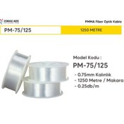 Resim 0.75mm 1250 METRE PMMA UÇTAN IŞIMA FİBER OPTİK AYDINLATMA KABLOSU 