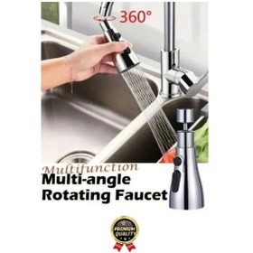 Resim Yeni Seri Kaliteli Şık 3 Fonksiyonlu 720 Derece Dönebilen Mutfak Lavabo Banyo Metalik Musluk Başlığı Çok Renkli 