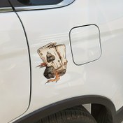 Resim 2D Düz Sticker Vinil Poker Kartı ve Zımba Çıkartması, Karikatür Iskeleti As of Spades, Tema Sticker Motosiklet ve Araba Dış Mekan için 