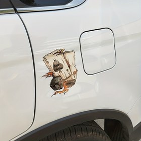 Resim 2D Düz Sticker Vinil Poker Kartı ve Zımba Çıkartması, Karikatür Iskeleti As of Spades, Tema Sticker Motosiklet ve Araba Dış Mekan için 
